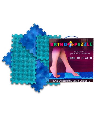  Модулен килим за игра Ortho Puzzle - Пътека на здравето, микс - 1